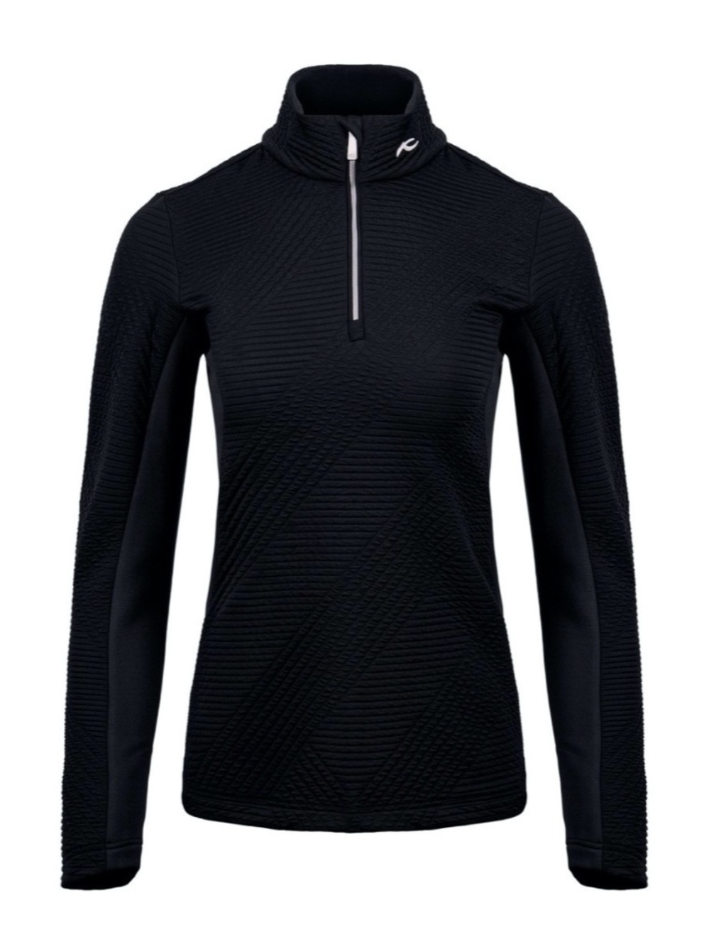KJUS Women's Sense Half Zip Top - K00465 - Black - Large/40- NWT